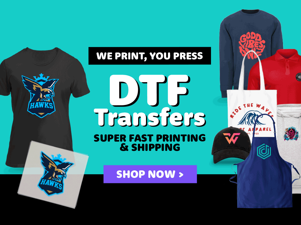DTF Transfers, DTF Transfers Ready to Press